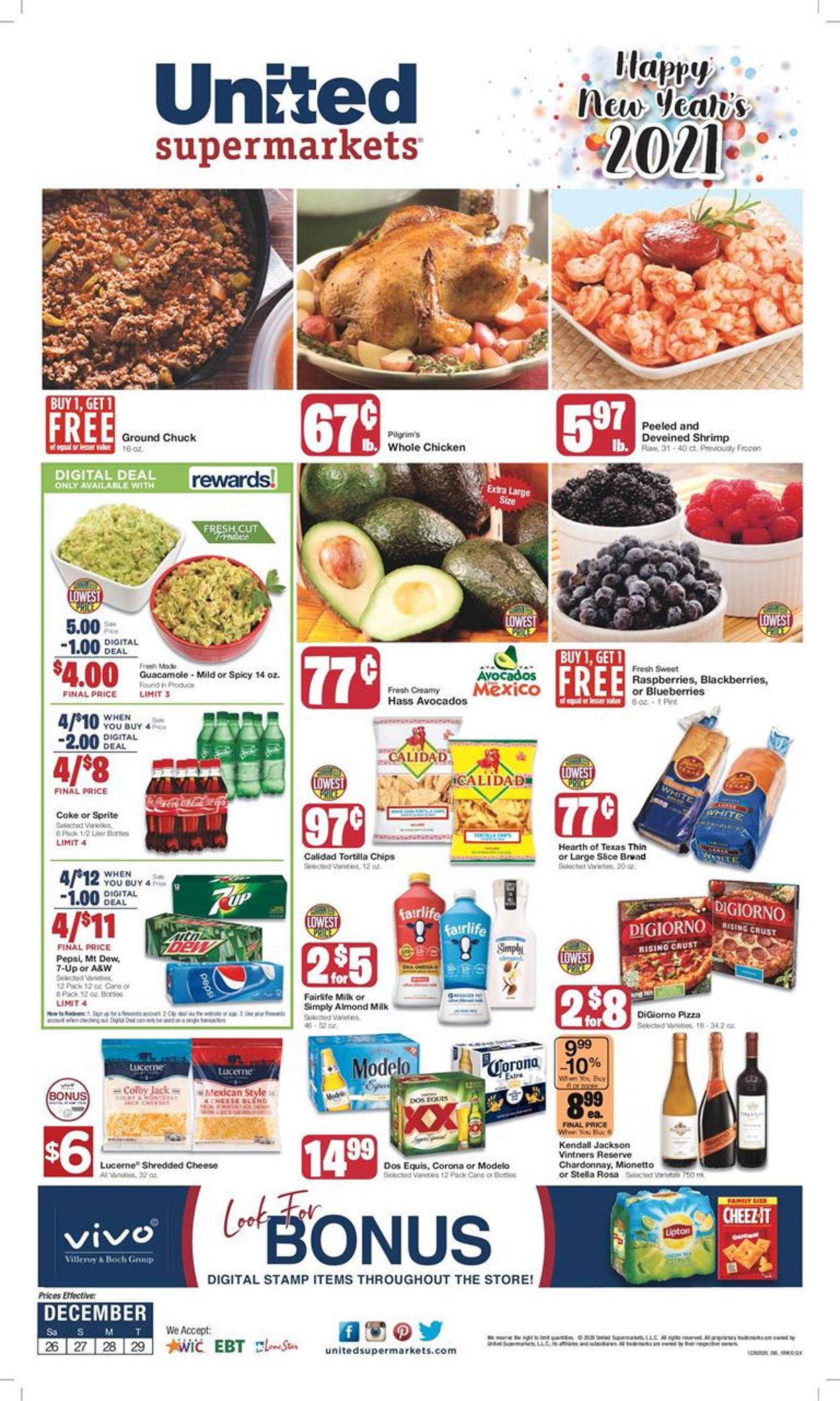 Catalogue United Supermarkets from 12/26/2020