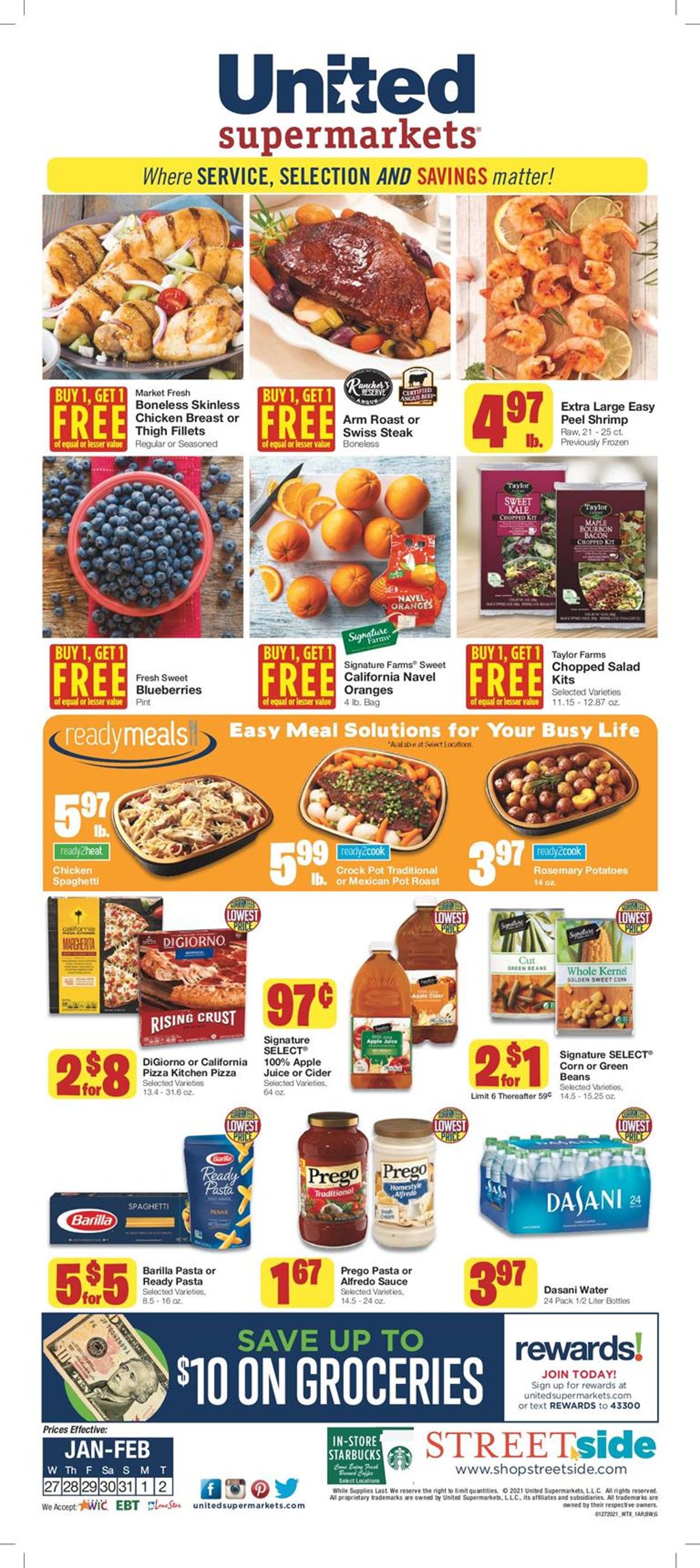Catalogue United Supermarkets from 01/27/2021