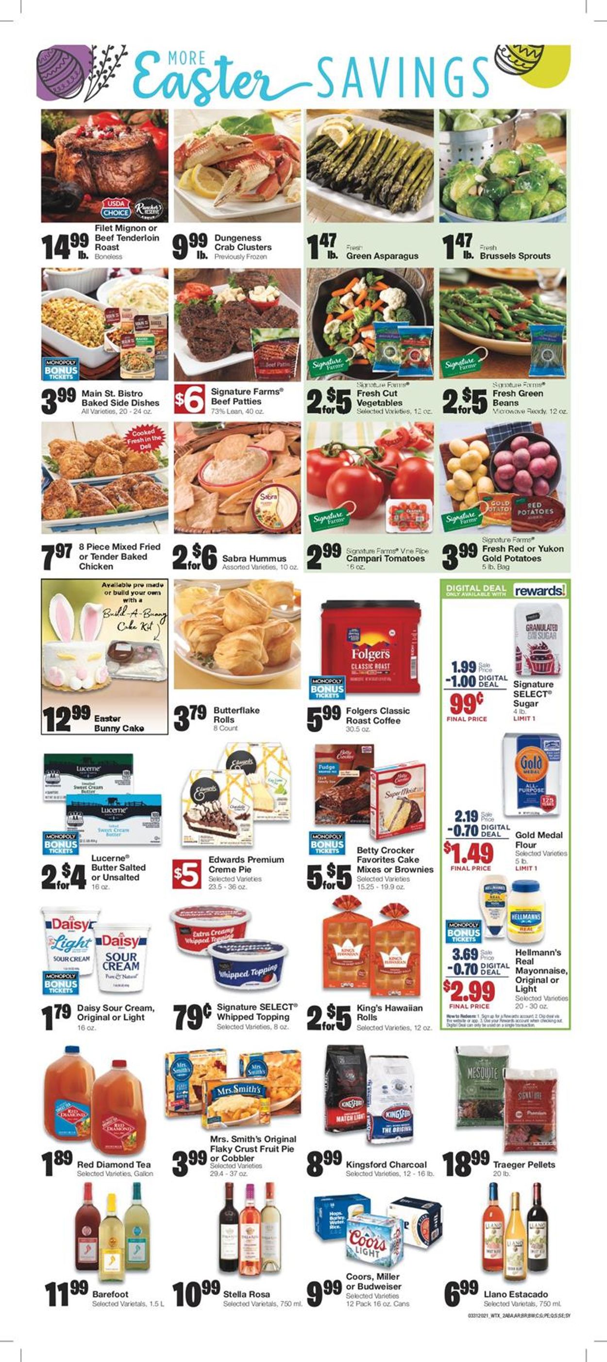 Catalogue United Supermarkets Easter 2021 ad from 03/31/2021