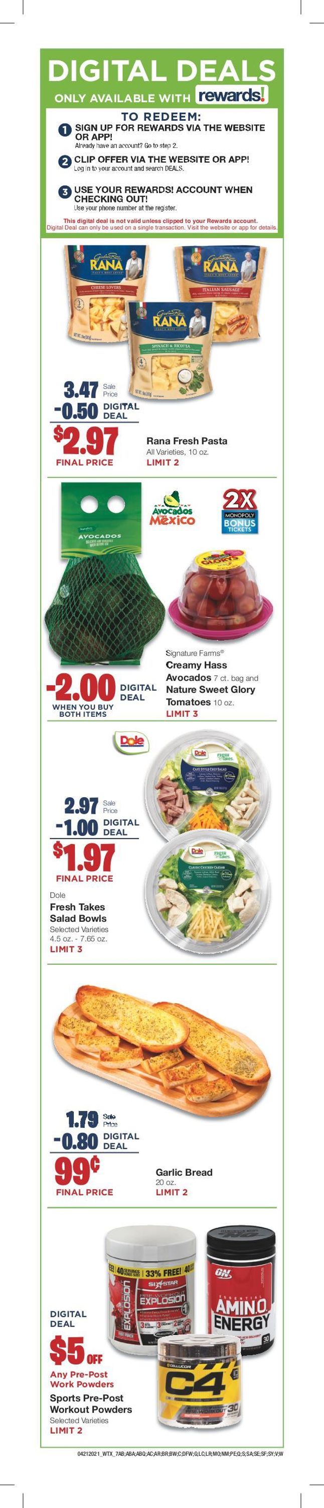Catalogue United Supermarkets from 04/21/2021