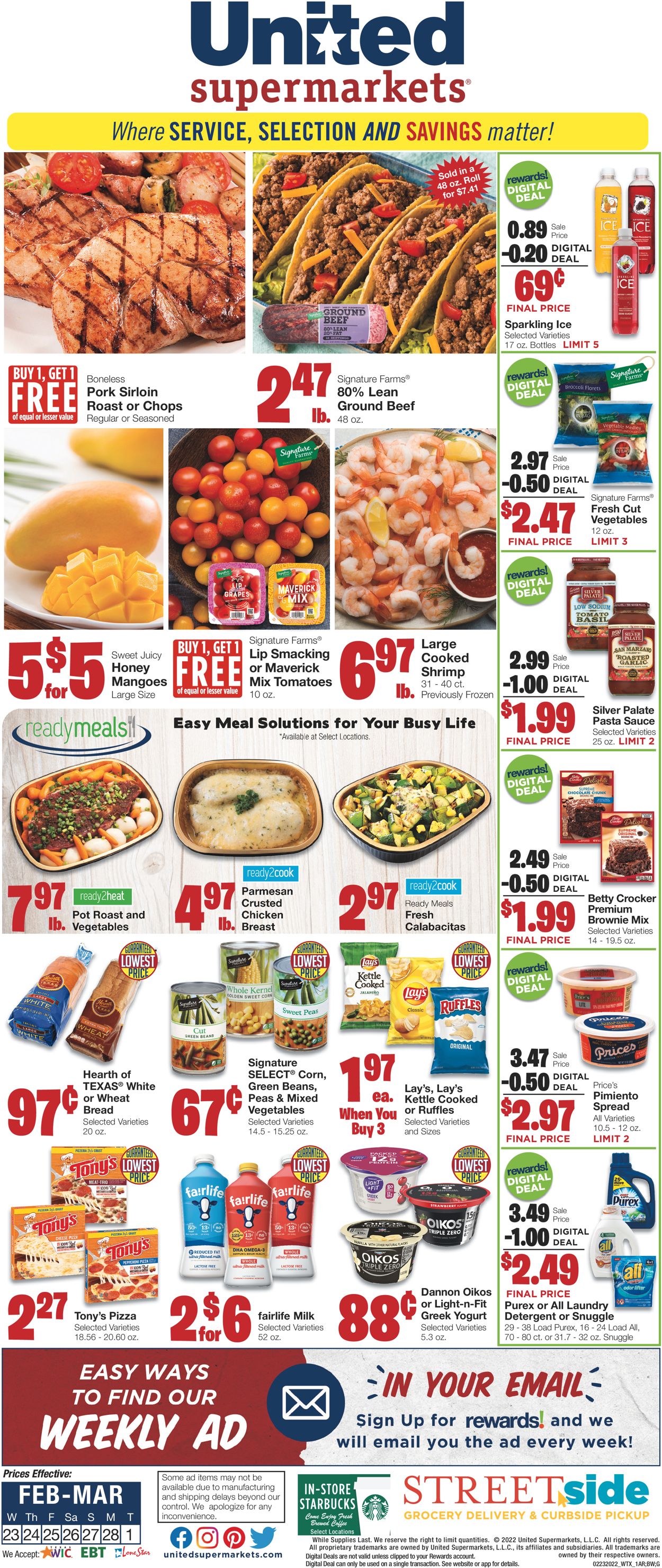 Catalogue United Supermarkets from 02/23/2022