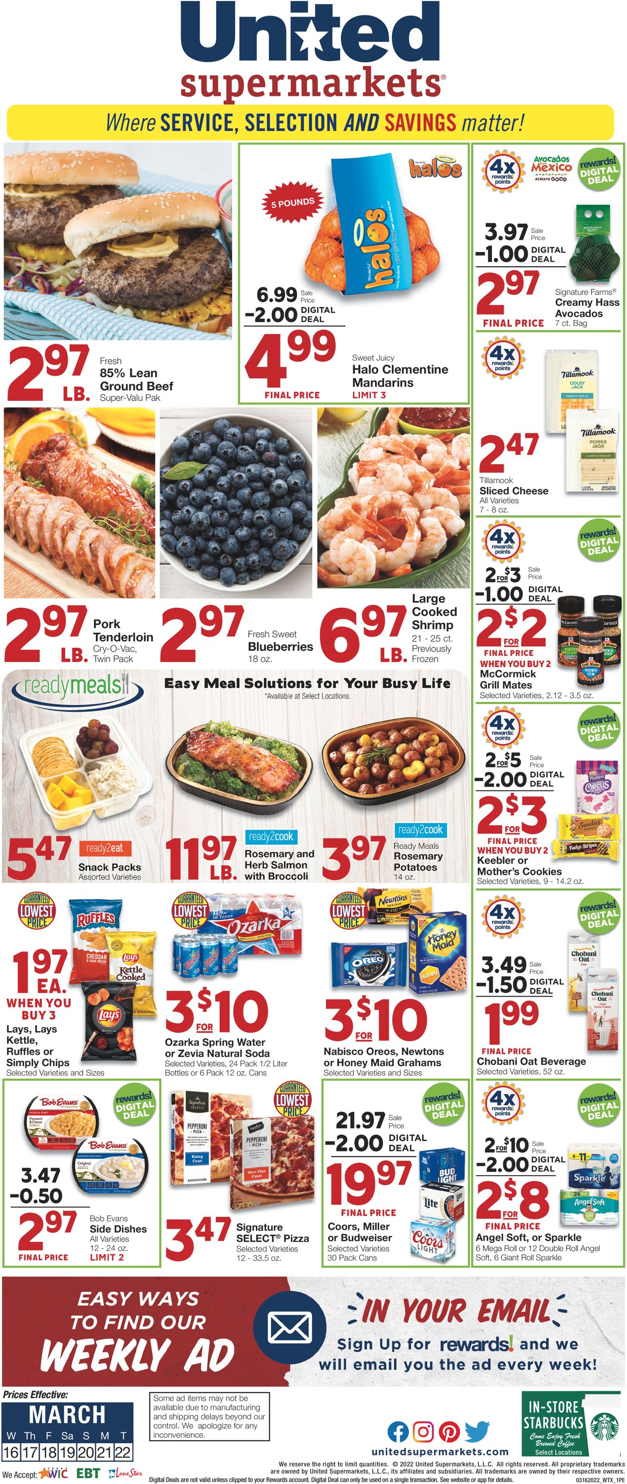 Catalogue United Supermarkets from 03/16/2022