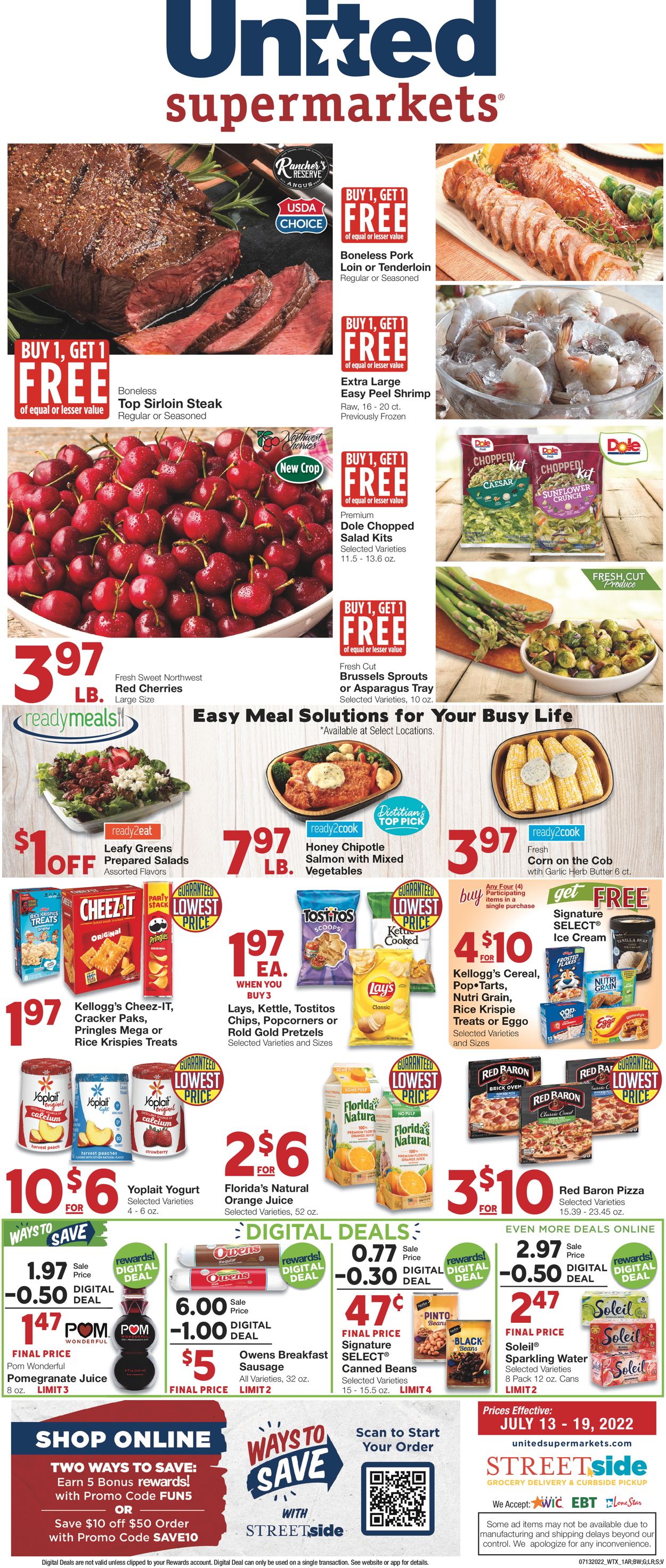 Catalogue United Supermarkets from 07/13/2022