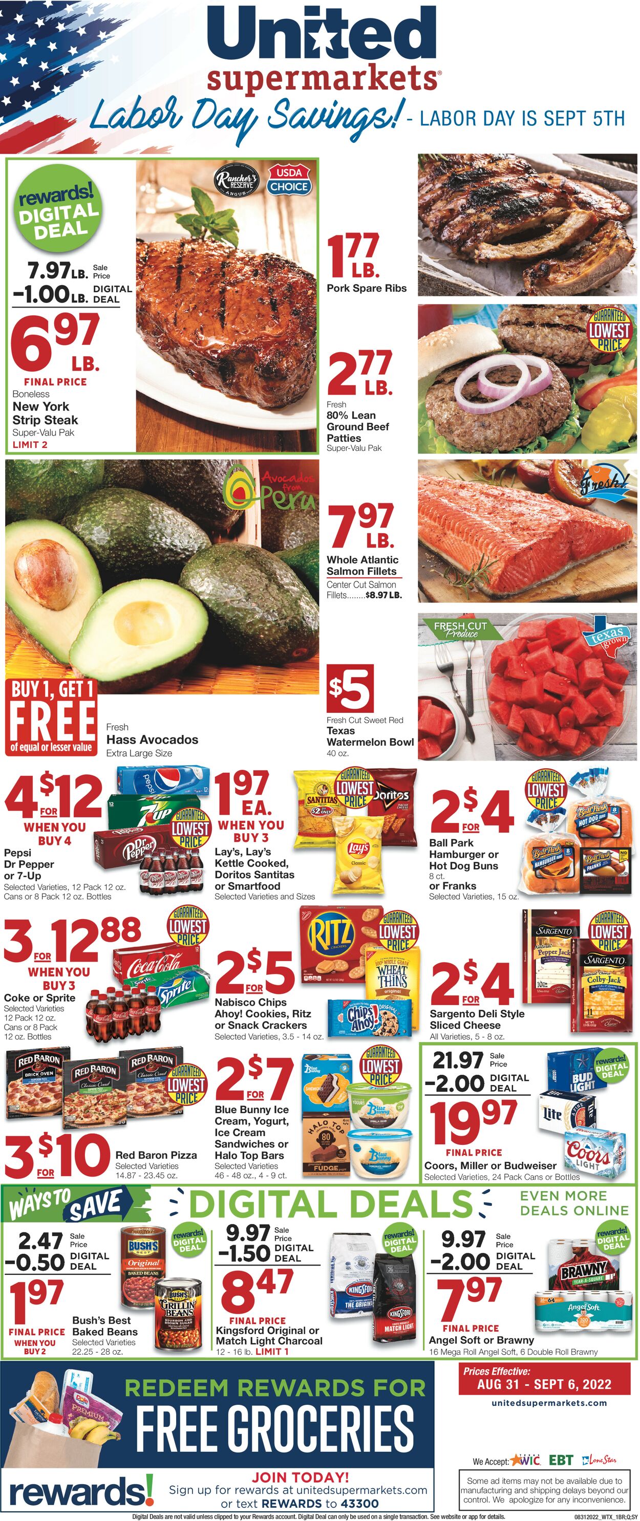 Catalogue United Supermarkets from 08/31/2022