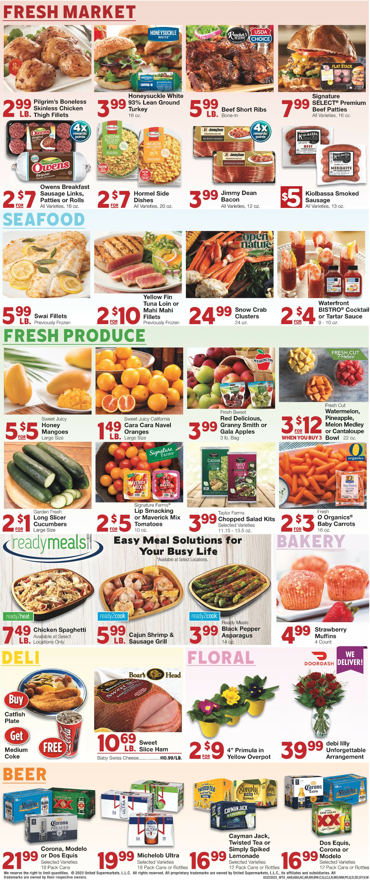 Catalogue United Supermarkets from 03/22/2023