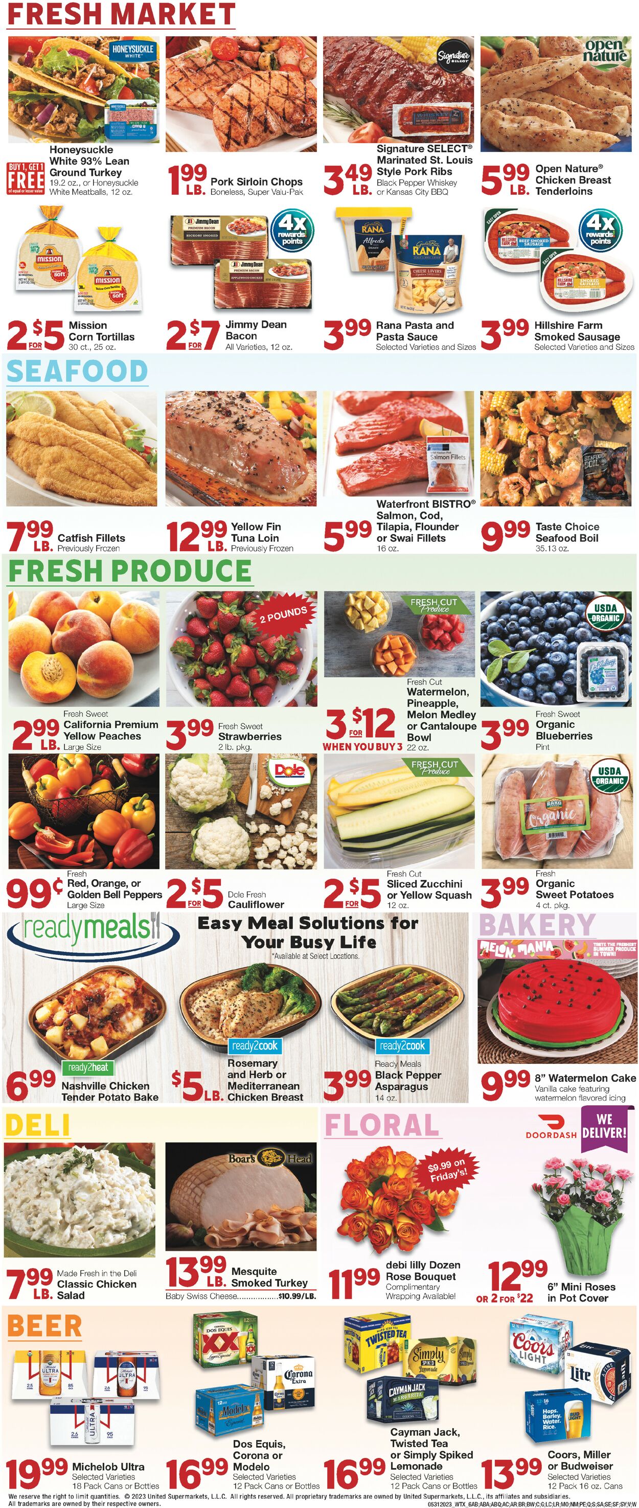Catalogue United Supermarkets from 05/31/2023