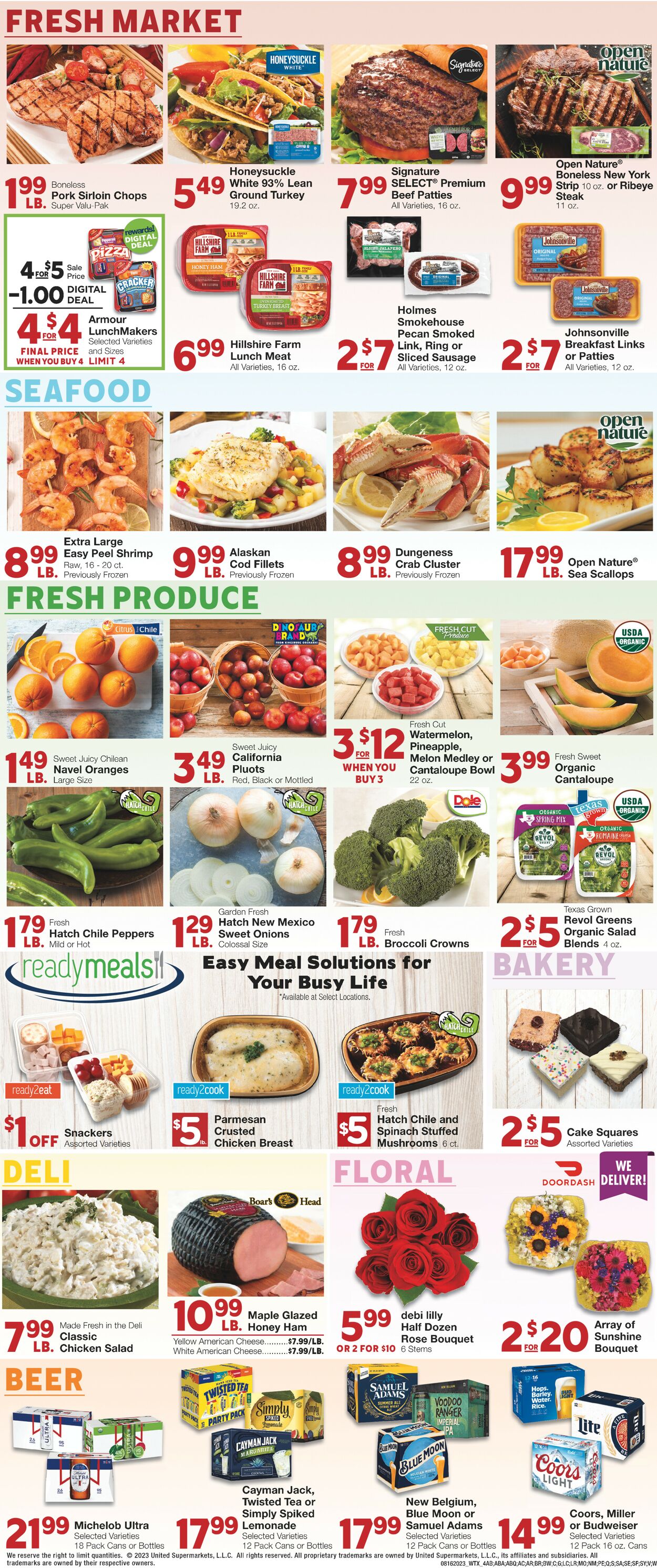 Catalogue United Supermarkets from 08/16/2023