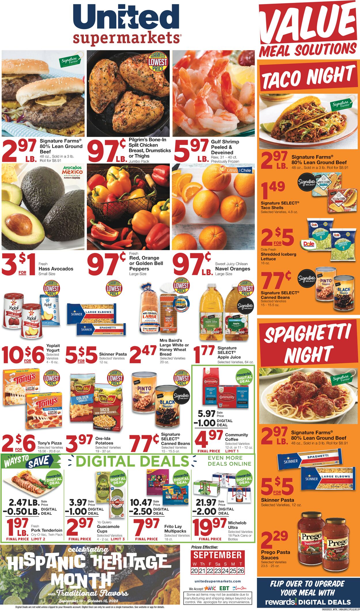 Catalogue United Supermarkets from 09/20/2023