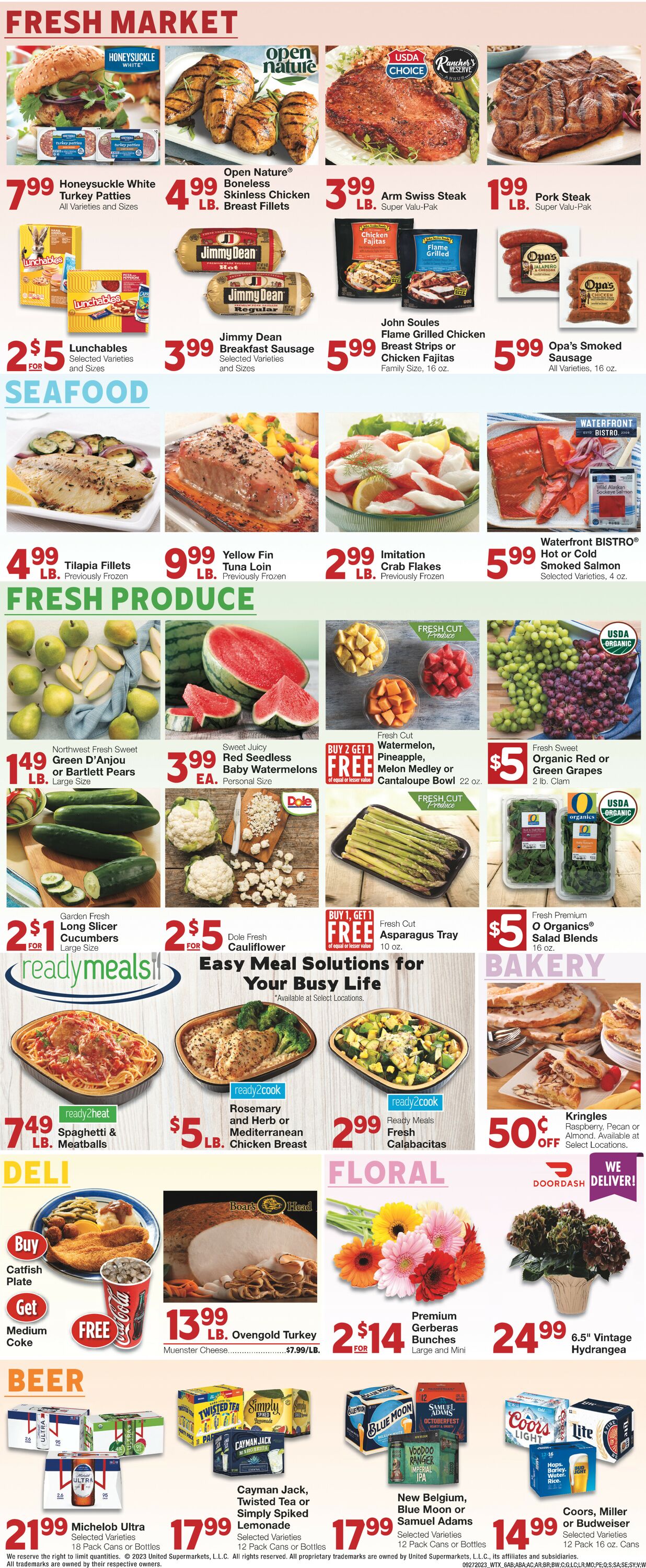 Catalogue United Supermarkets from 09/27/2023