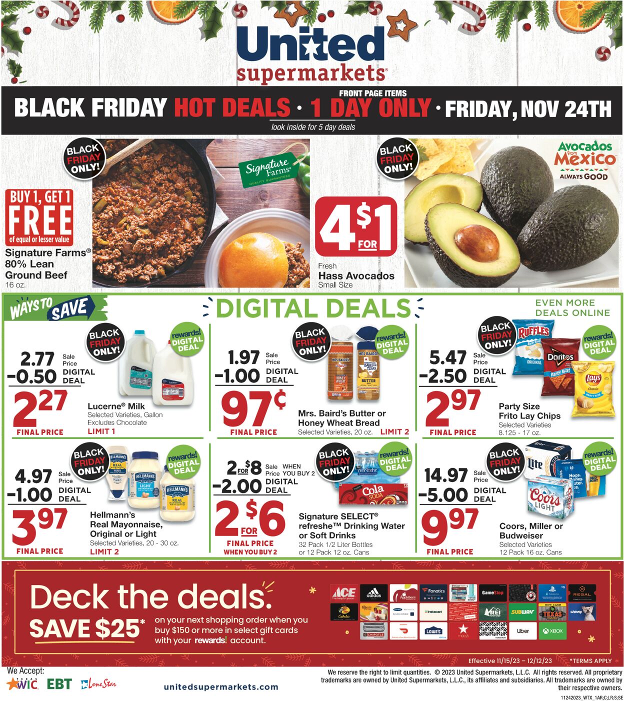 Catalogue United Supermarkets from 11/24/2023