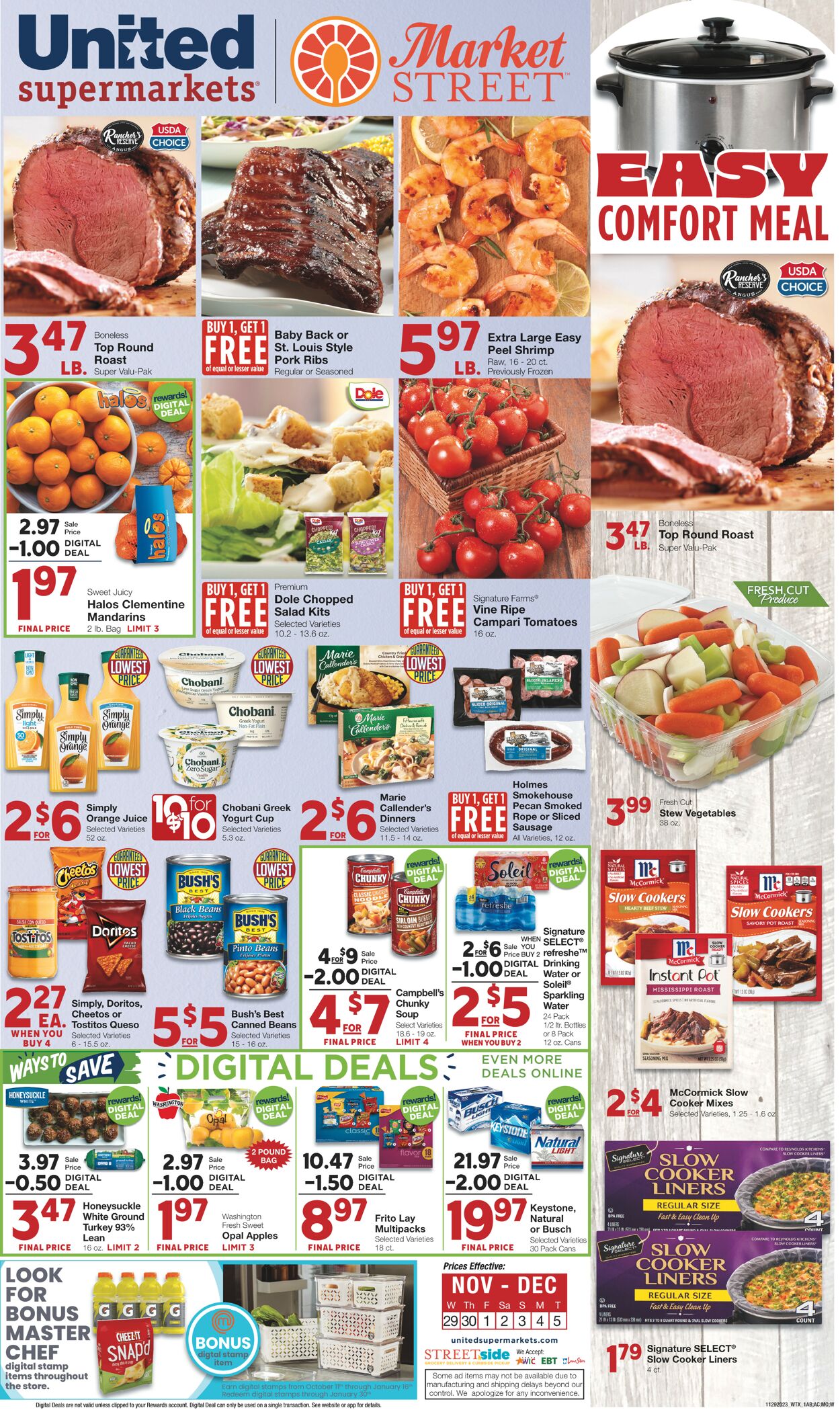 Catalogue United Supermarkets from 11/28/2023