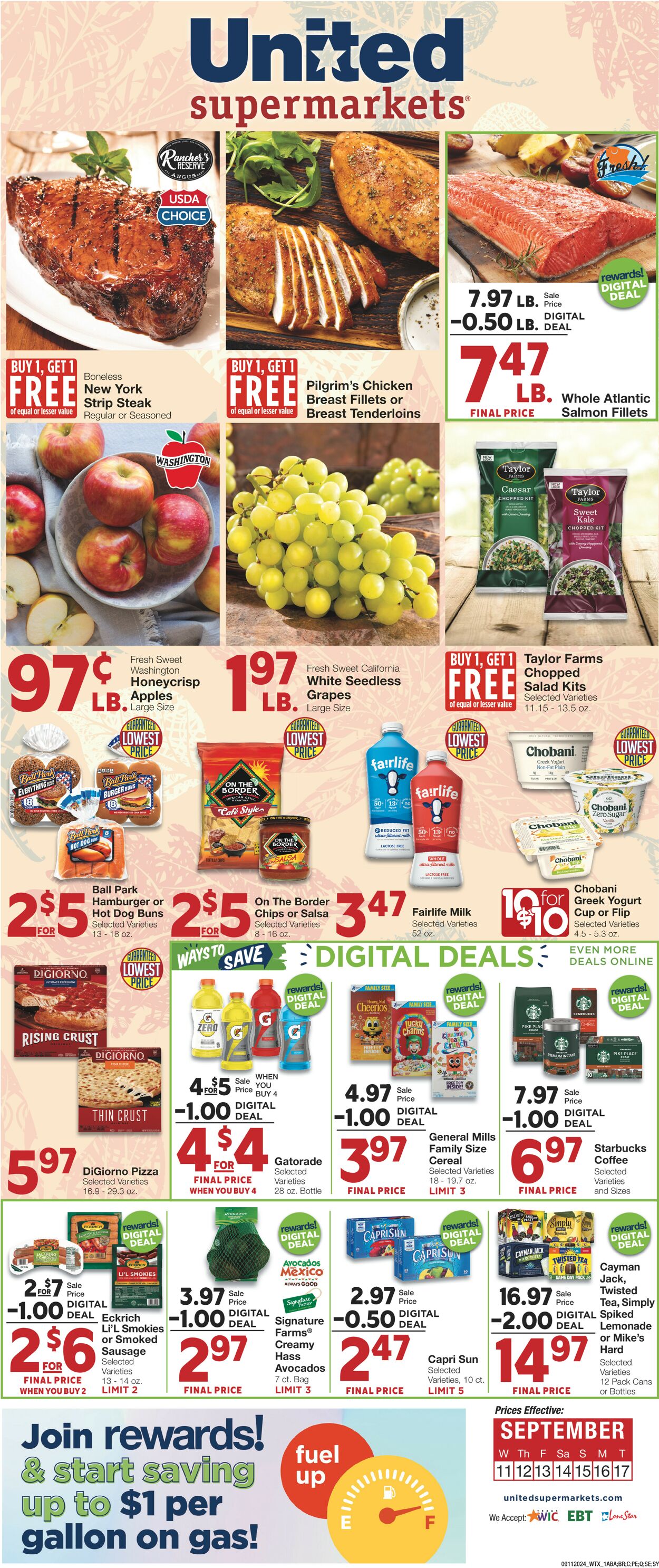 Catalogue United Supermarkets from 09/11/2024