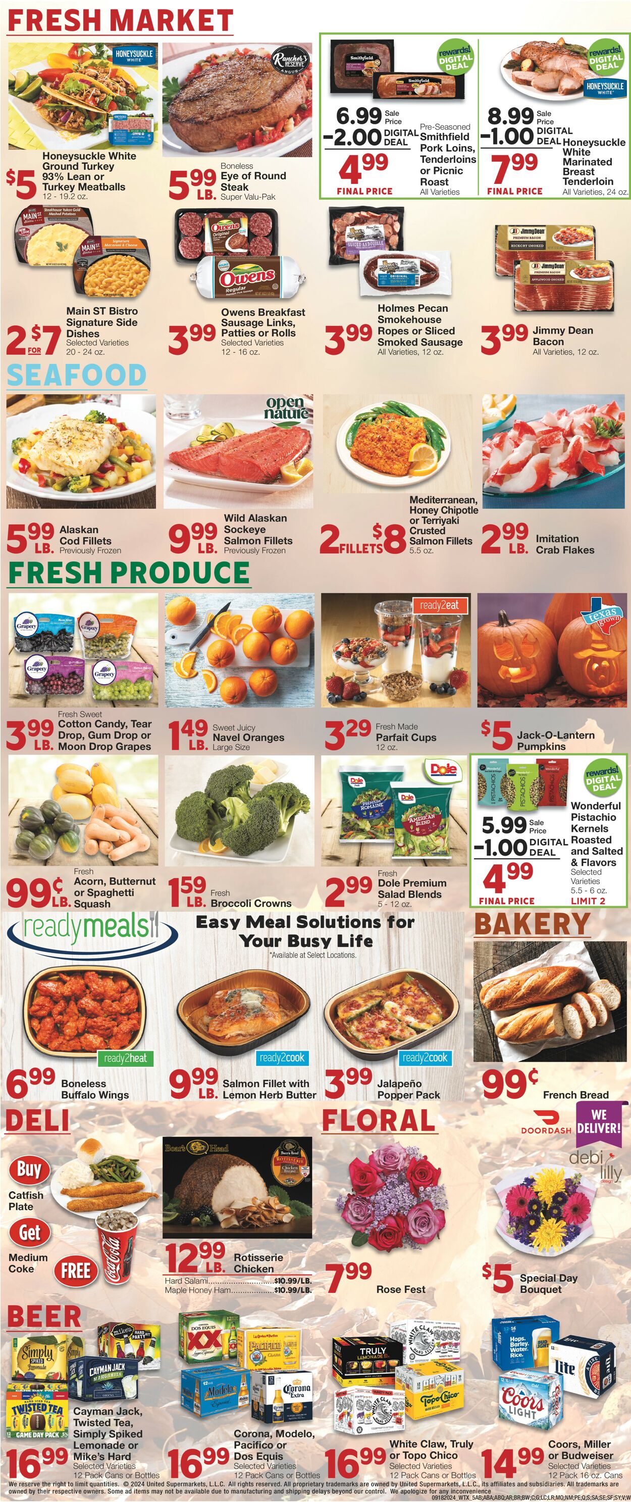 Catalogue United Supermarkets from 09/18/2024