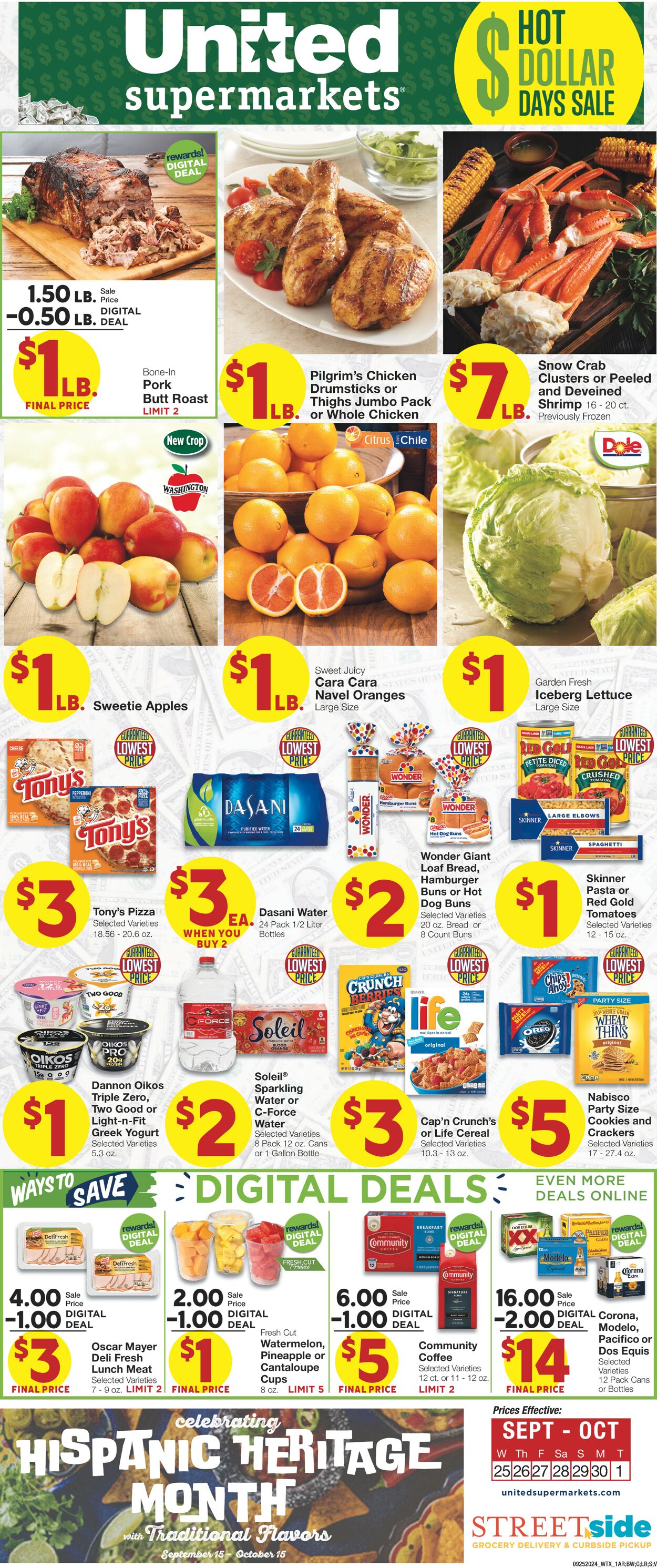 Catalogue United Supermarkets from 09/25/2024