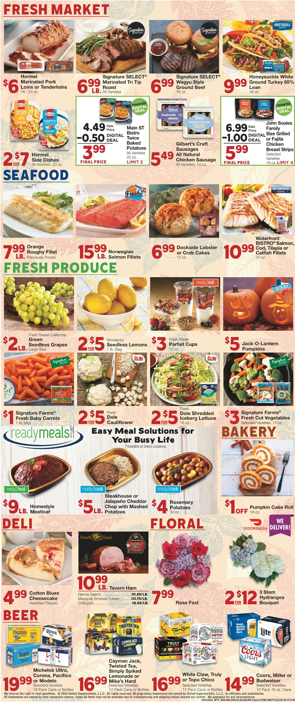 Catalogue United Supermarkets from 09/25/2024