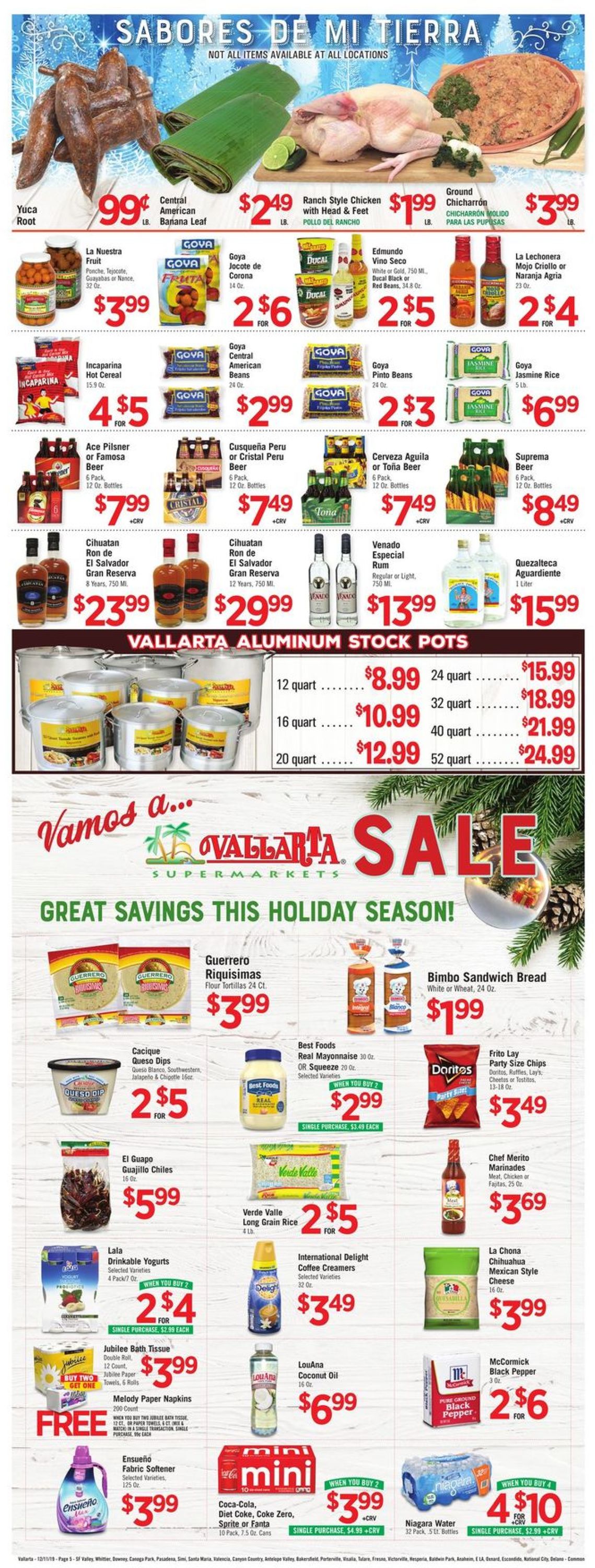 Catalogue Vallarta - Holidays Ad 2019 from 12/11/2019