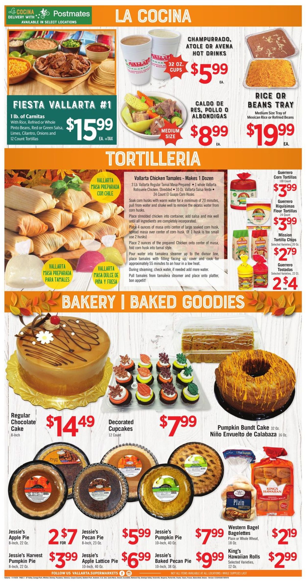 Catalogue Vallarta Thanksgiving ad 2020 from 11/18/2020