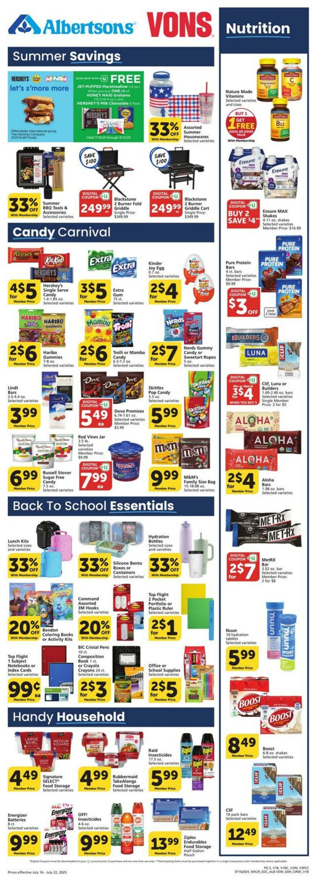 Catalogue Vons from 07/16/2025