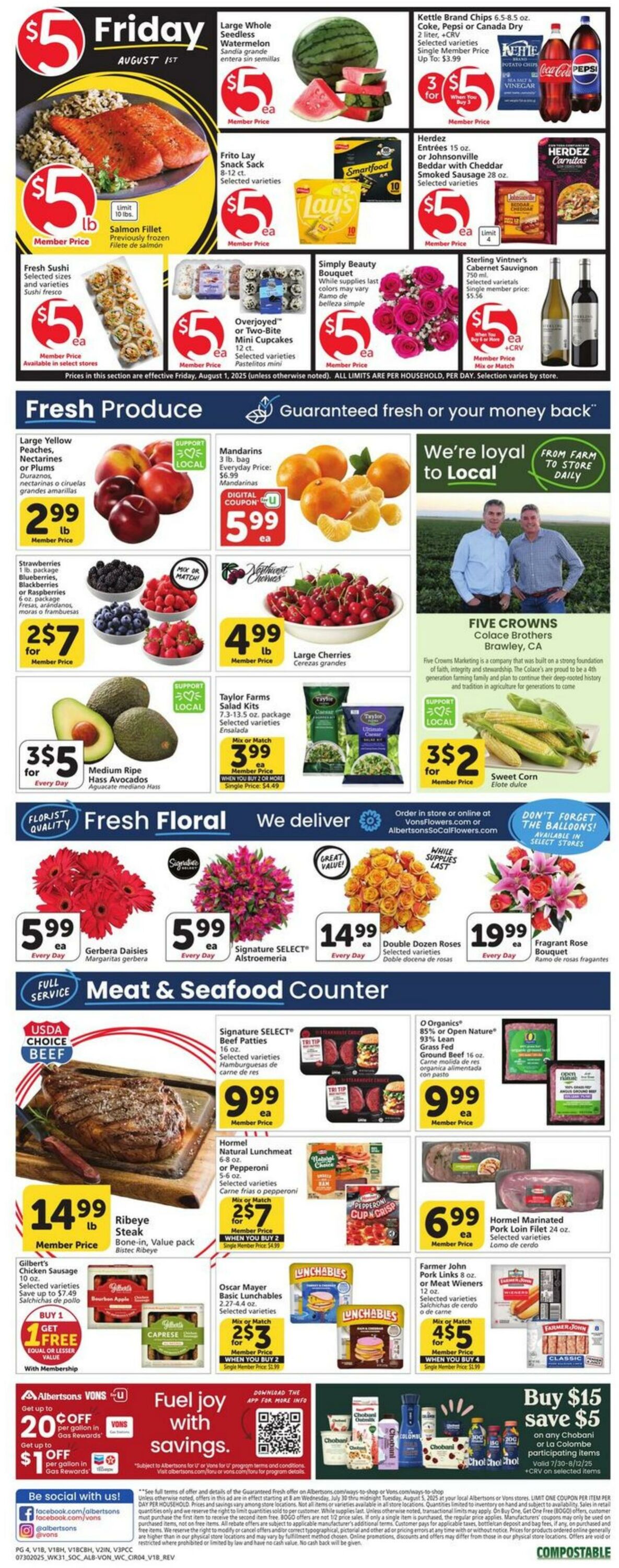 Catalogue Vons from 07/30/2025