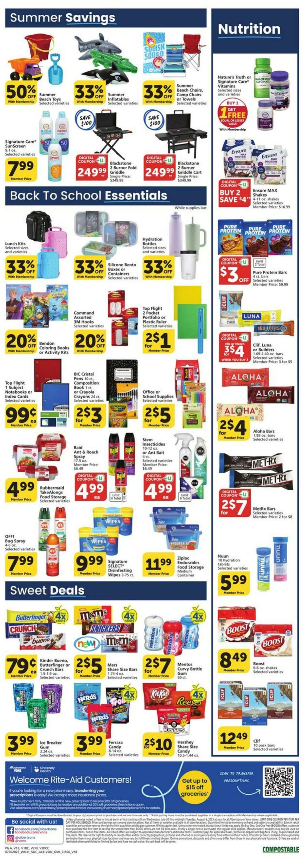 Catalogue Vons from 07/30/2025