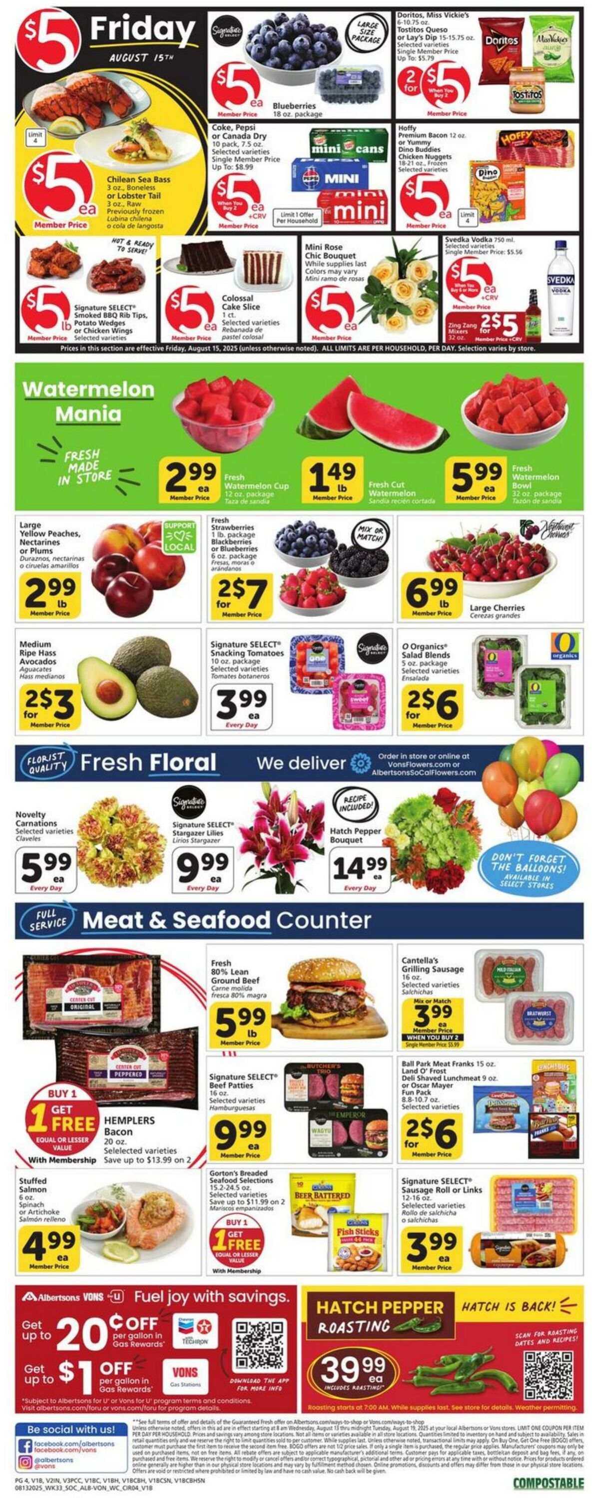 Catalogue Vons from 08/13/2025