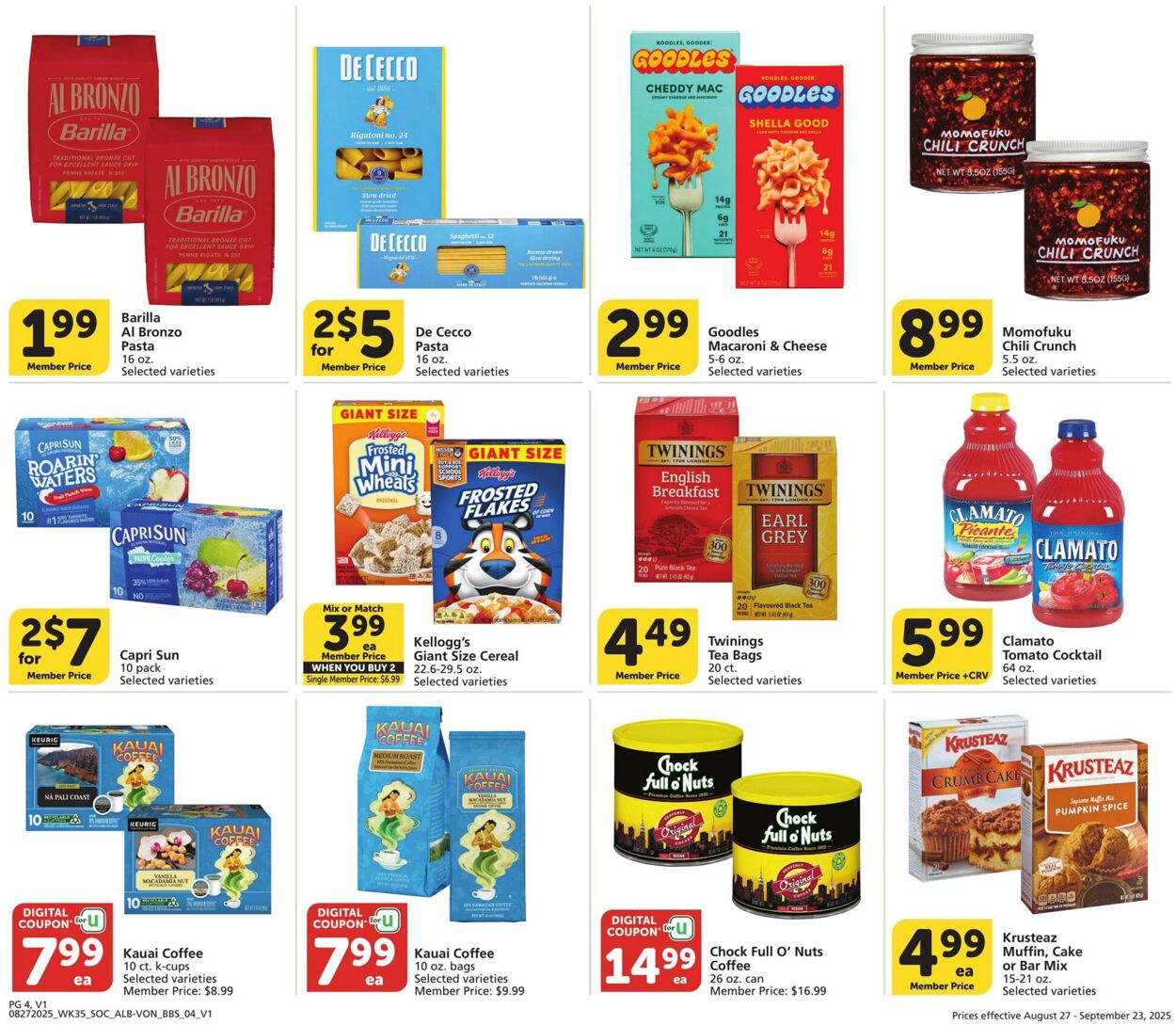 Catalogue Vons from 08/27/2025