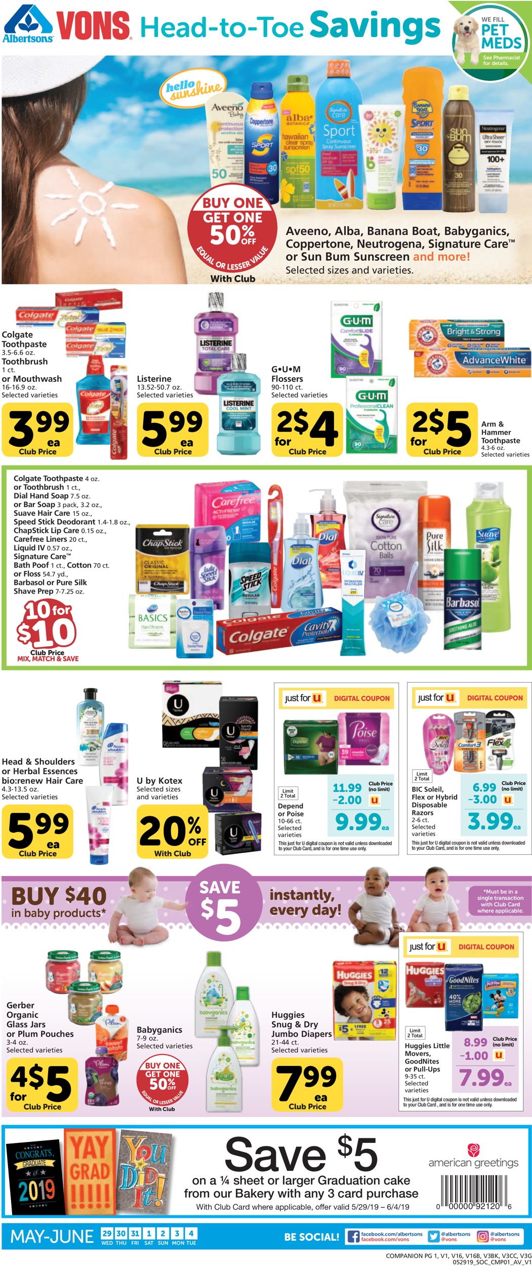 Catalogue Vons from 05/29/2019