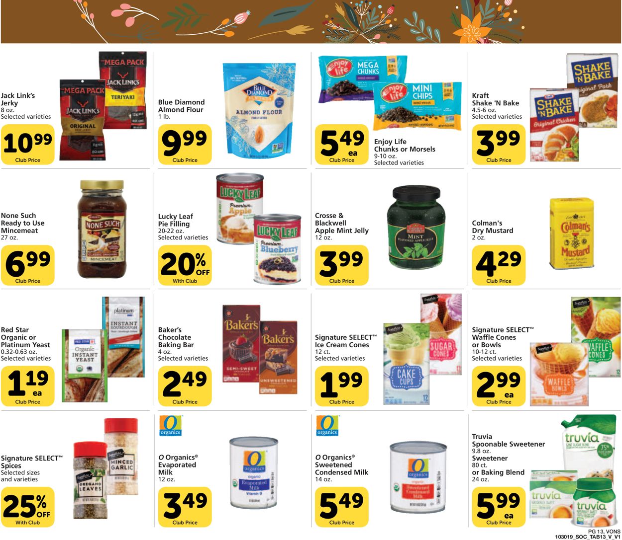 Catalogue Vons from 10/30/2019
