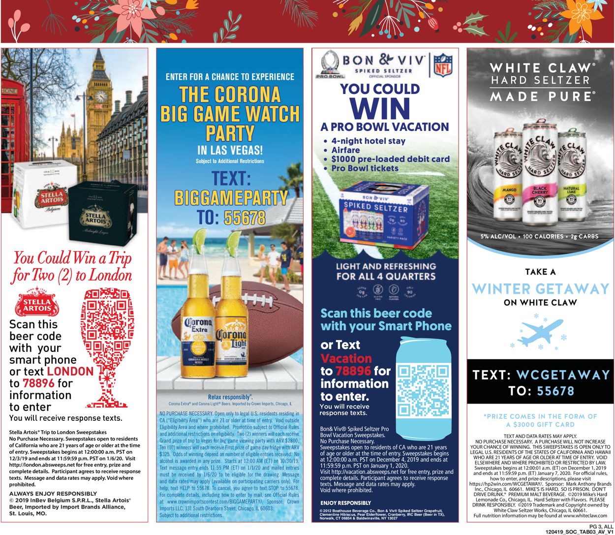Catalogue Vons - Holidays Ad 2019 from 12/04/2019