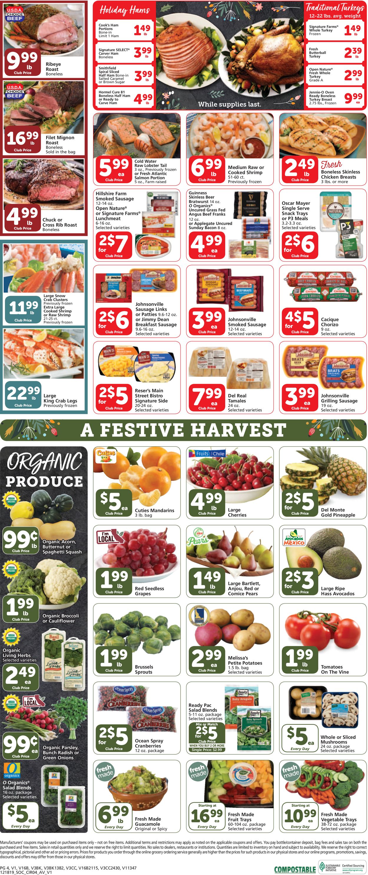 Catalogue Vons - Holiday Ad 2019 from 12/18/2019