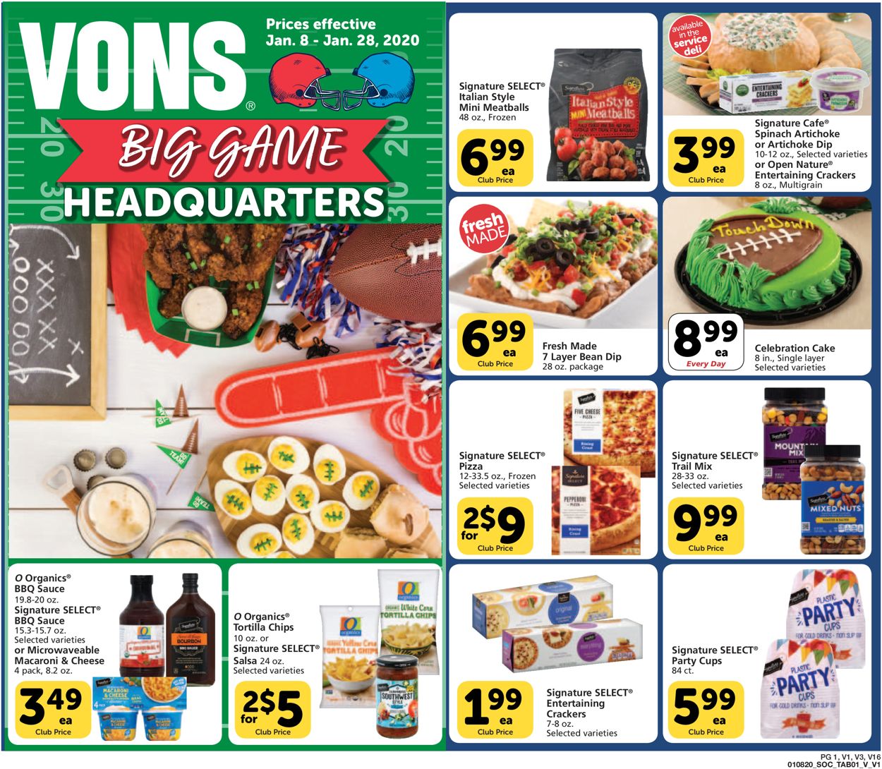 Catalogue Vons from 01/08/2020