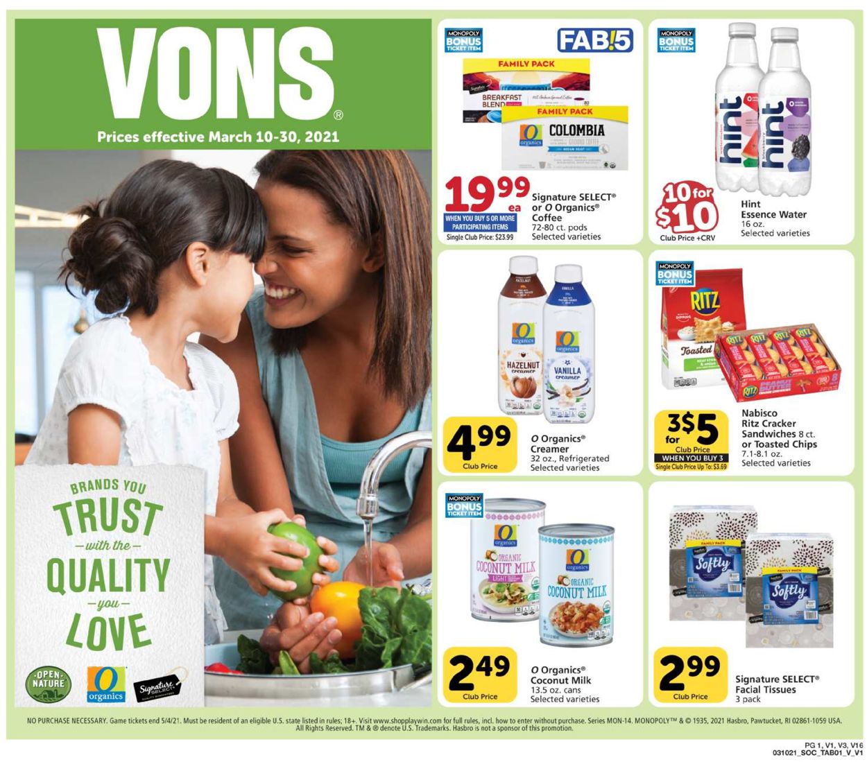 Catalogue Vons from 03/10/2021