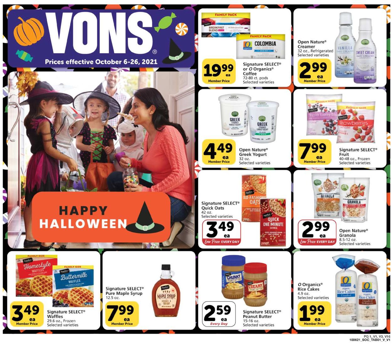 Catalogue Vons Halloween 2021 from 10/06/2021