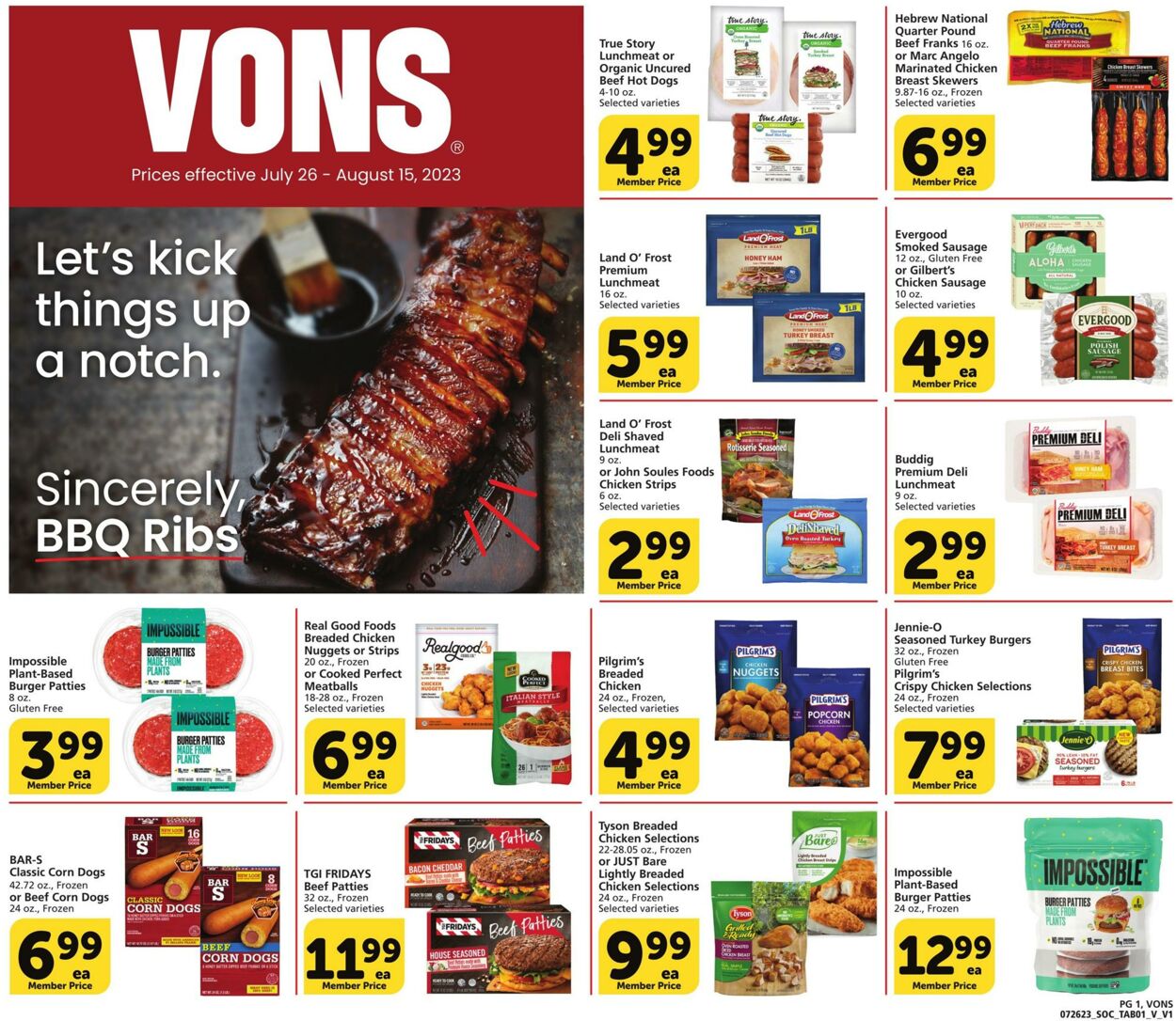 Catalogue Vons from 07/26/2023