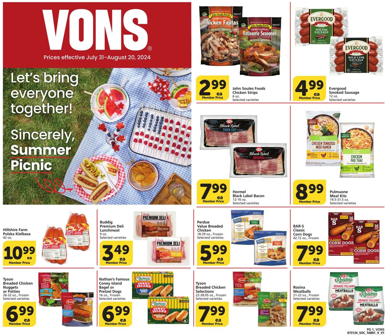 Catalogue Vons from 07/31/2024