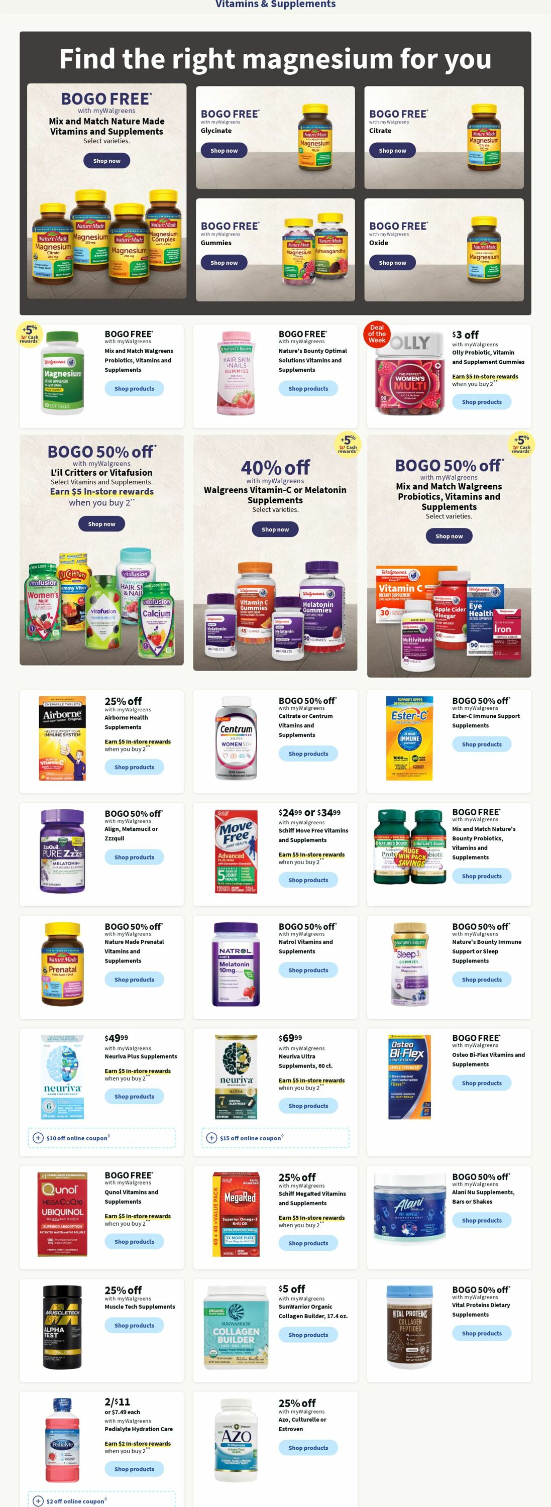 Catalogue Walgreens from 10/21/2024