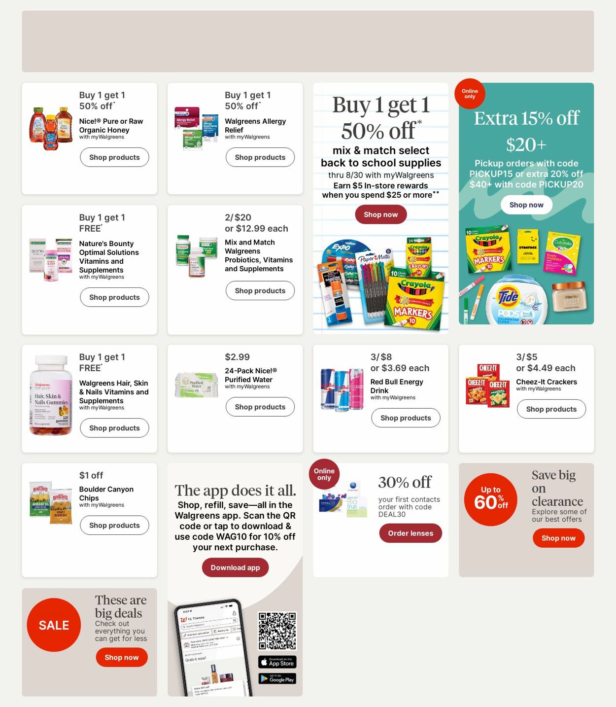 Catalogue Walgreens from 07/21/2025
