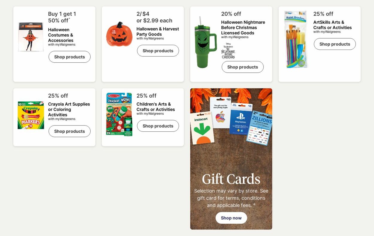 Catalogue Walgreens from 10/13/2025