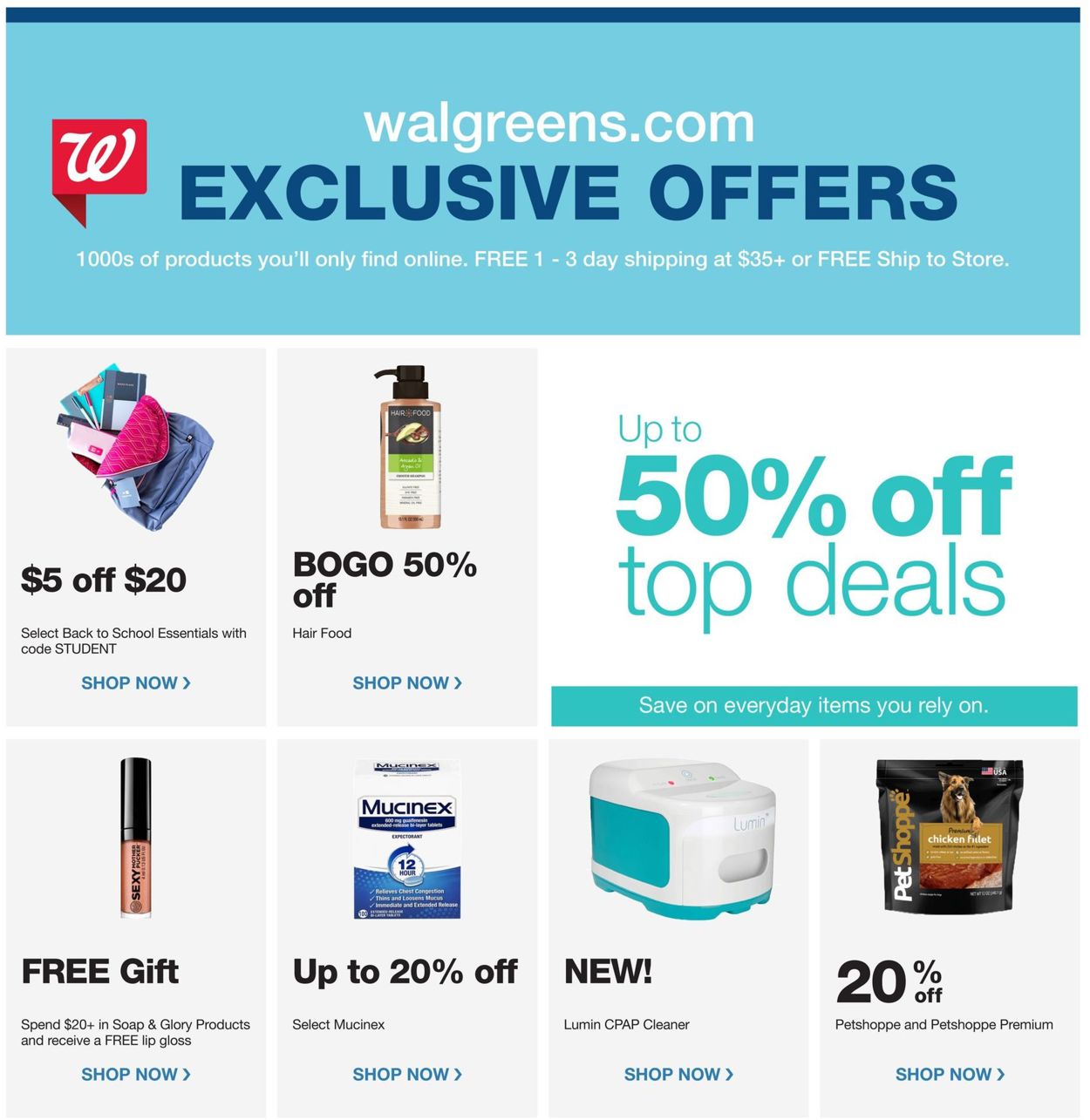 Catalogue Walgreens from 07/21/2019