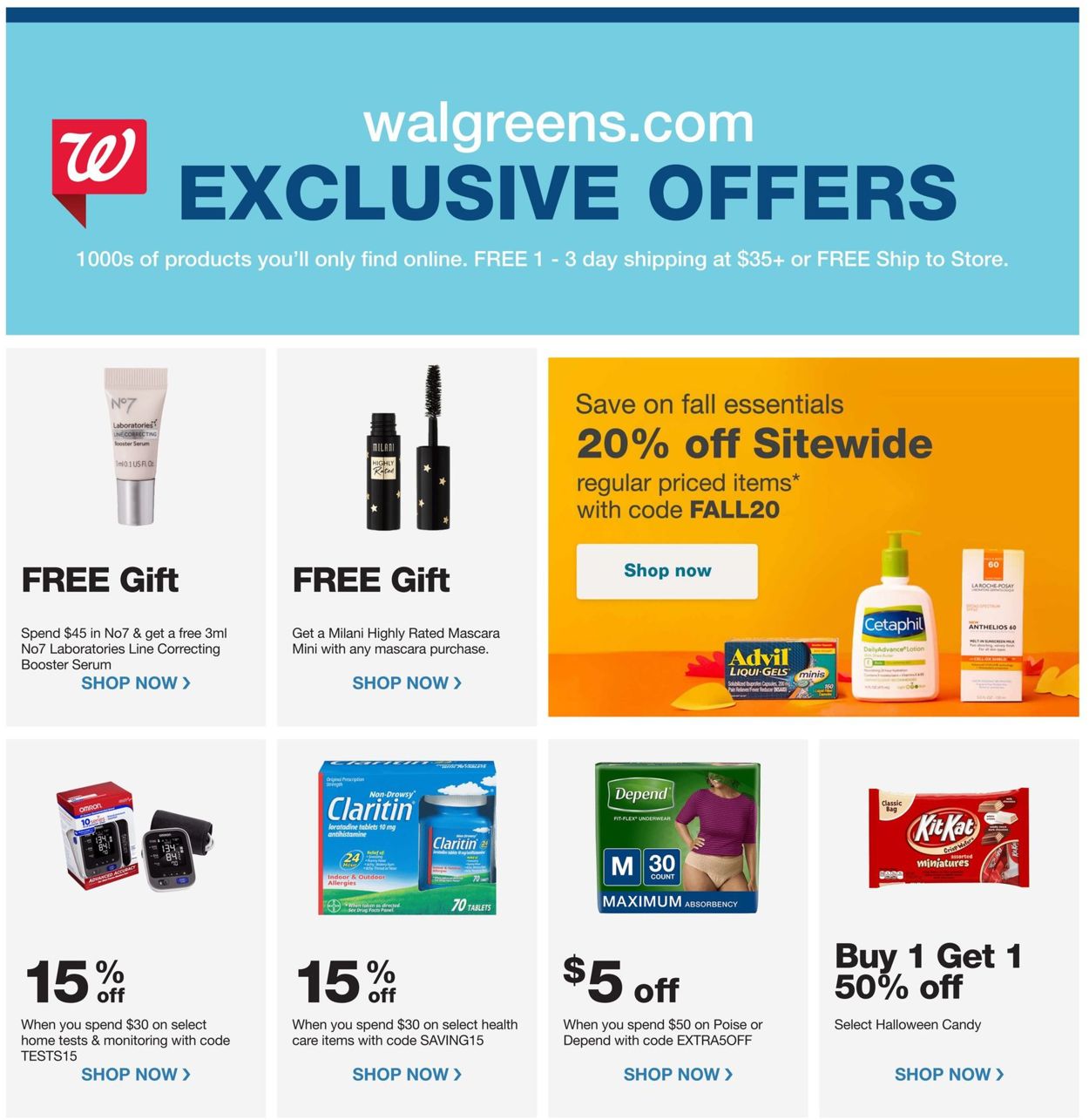 Catalogue Walgreens from 09/22/2019
