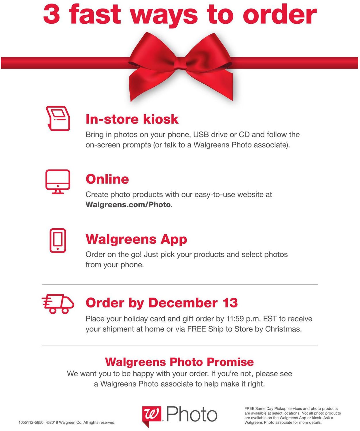 Catalogue Walgreens - Holiday Ad 2019 from 11/01/2019