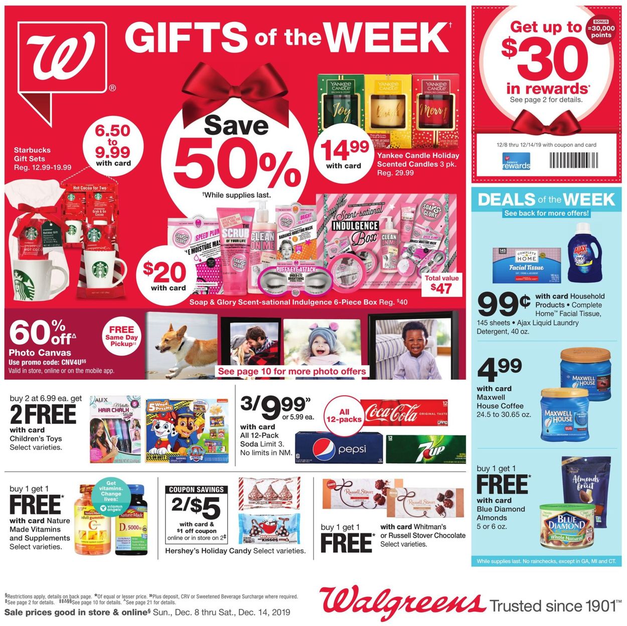 Catalogue Walgreens - Holidays Ad 2019 from 12/08/2019