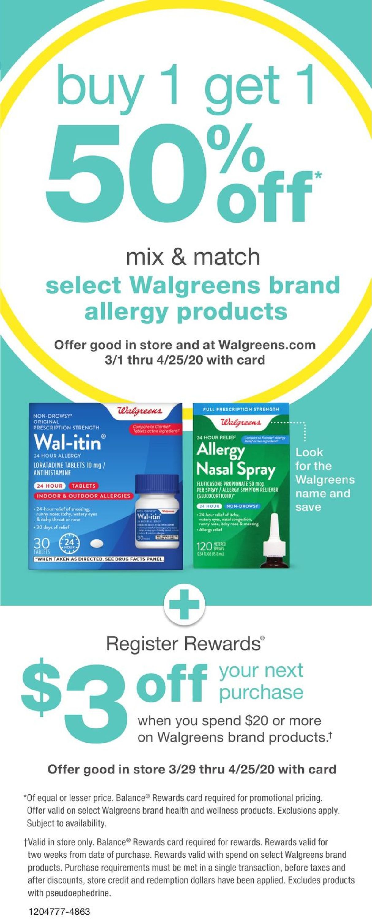 Catalogue Walgreens from 03/29/2020