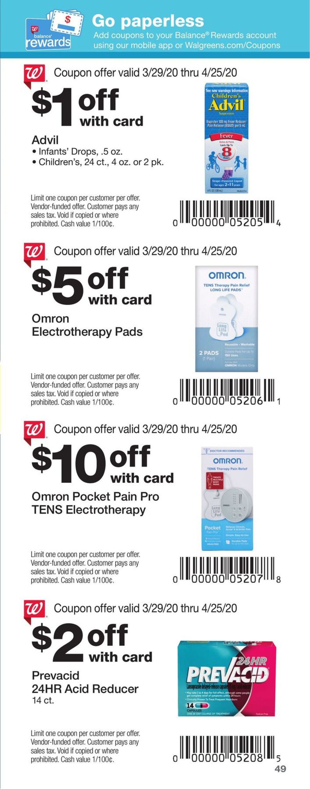 Catalogue Walgreens from 03/29/2020