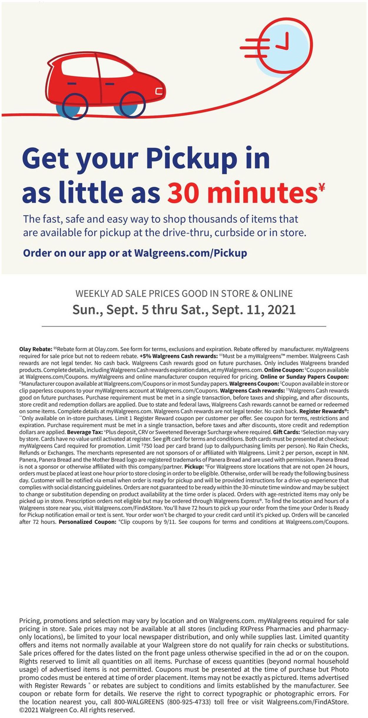 Catalogue Walgreens from 09/05/2021
