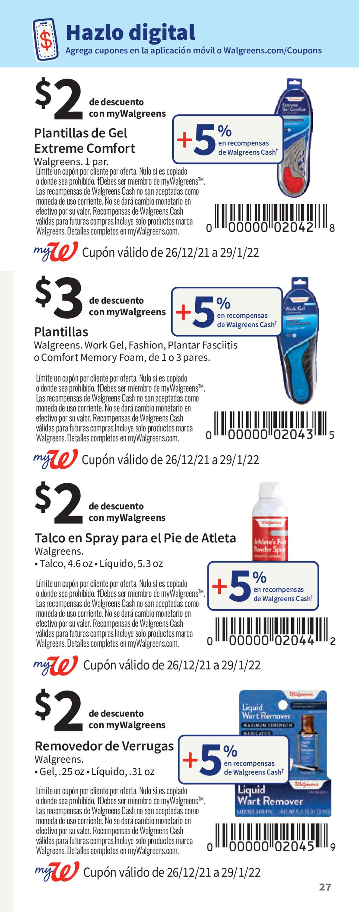 Catalogue Walgreens from 12/26/2021