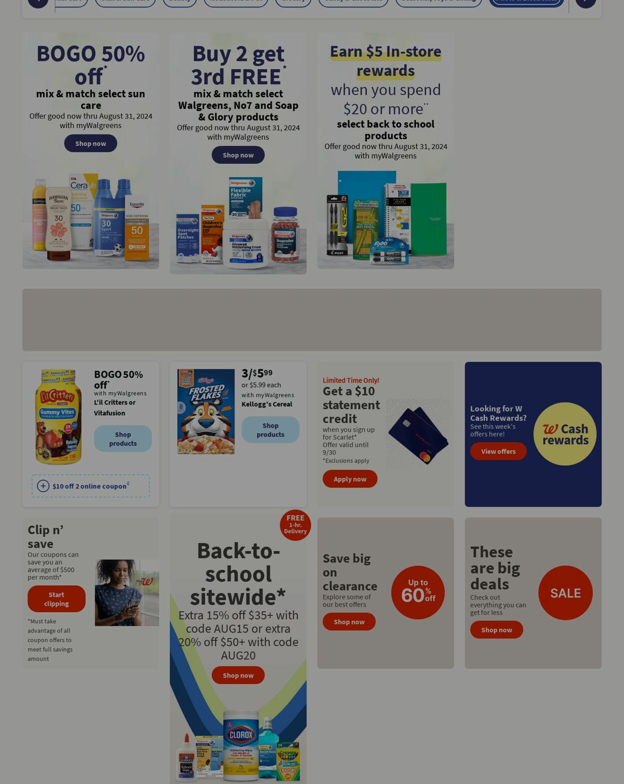 Catalogue Walgreens from 08/19/2024