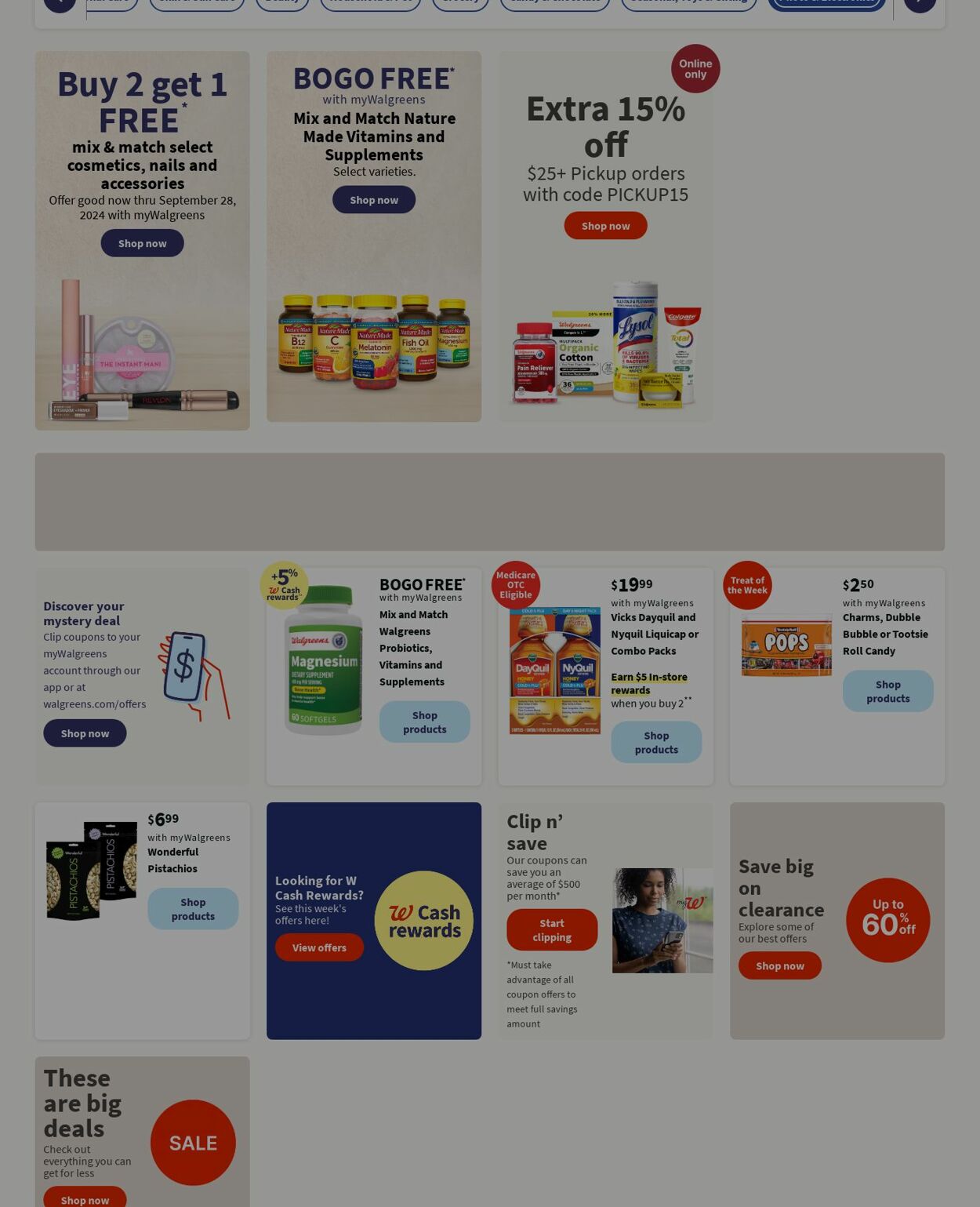 Catalogue Walgreens from 09/16/2024