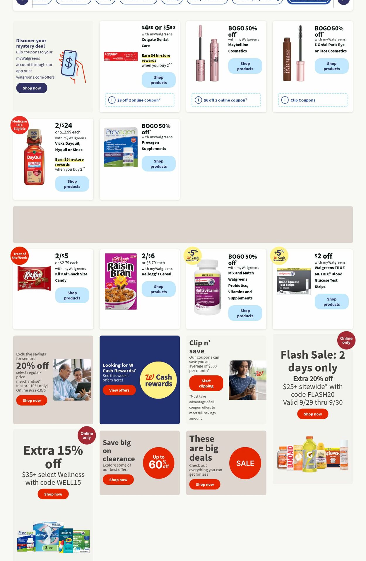 Catalogue Walgreens from 09/30/2024