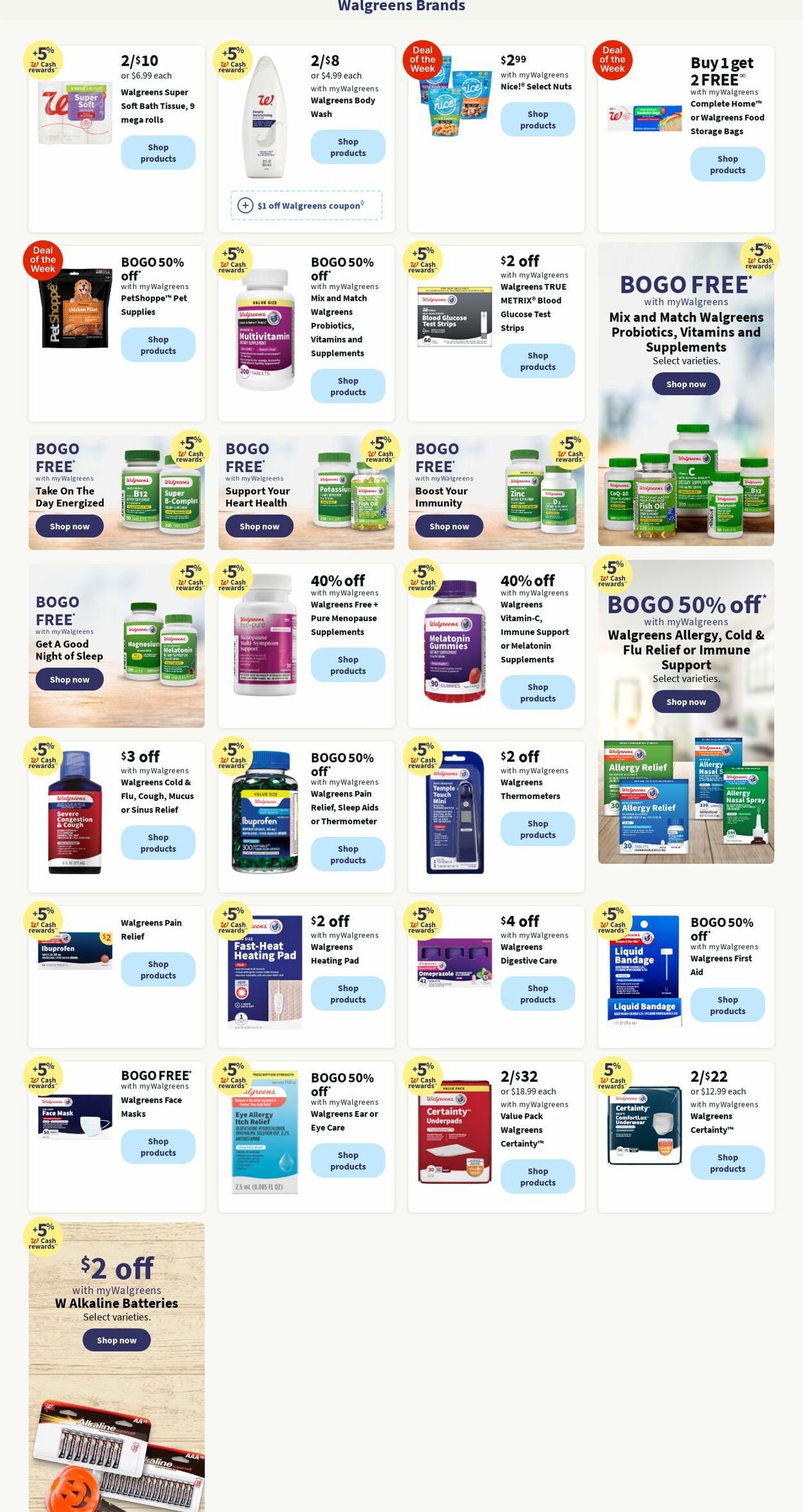 Catalogue Walgreens from 09/30/2024